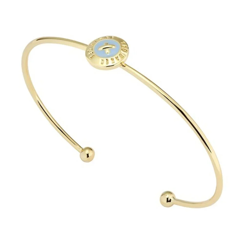 Ted Baker Elvas Gold Baby Blue Mini Button Cuff